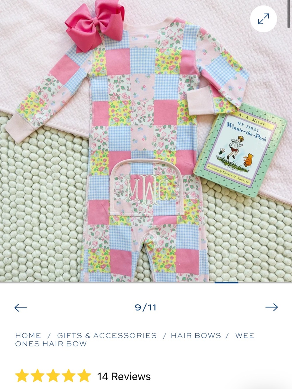 ISO TBBC A Girls Pink Patchwork fabric